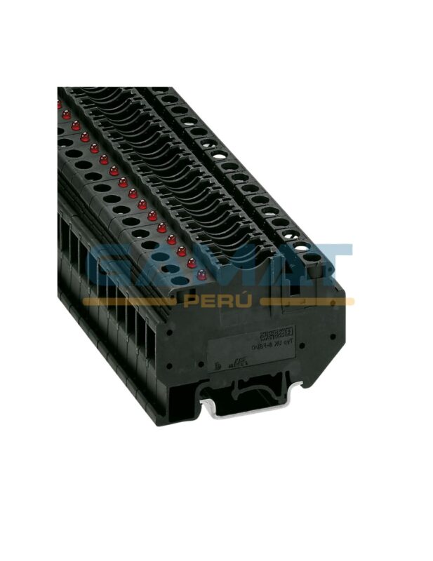 BORNERA PORTA FUSIBLE CON LUZ LED