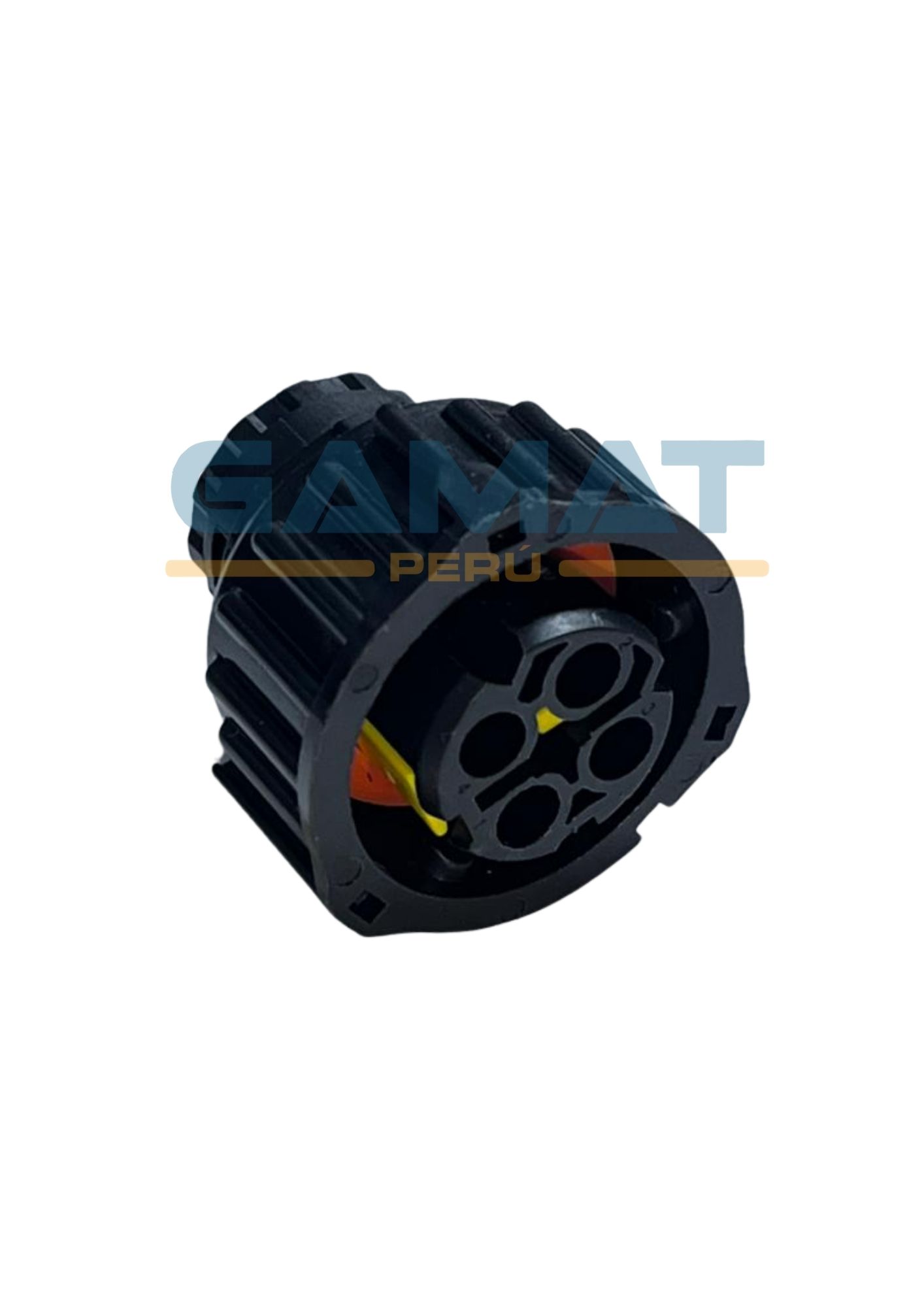 KIT CONECTOR CIRCULAR 2/4 14-16AWG VLV (C/ TRABA - COBERTOR EN 90°)