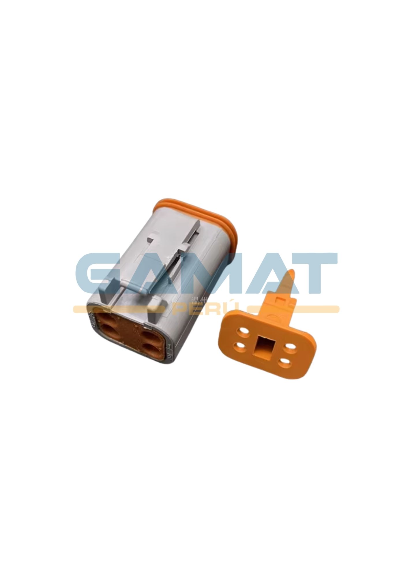 CONECTOR DEUTSCH DT-M 4 VIAS GRIS SIMPLE