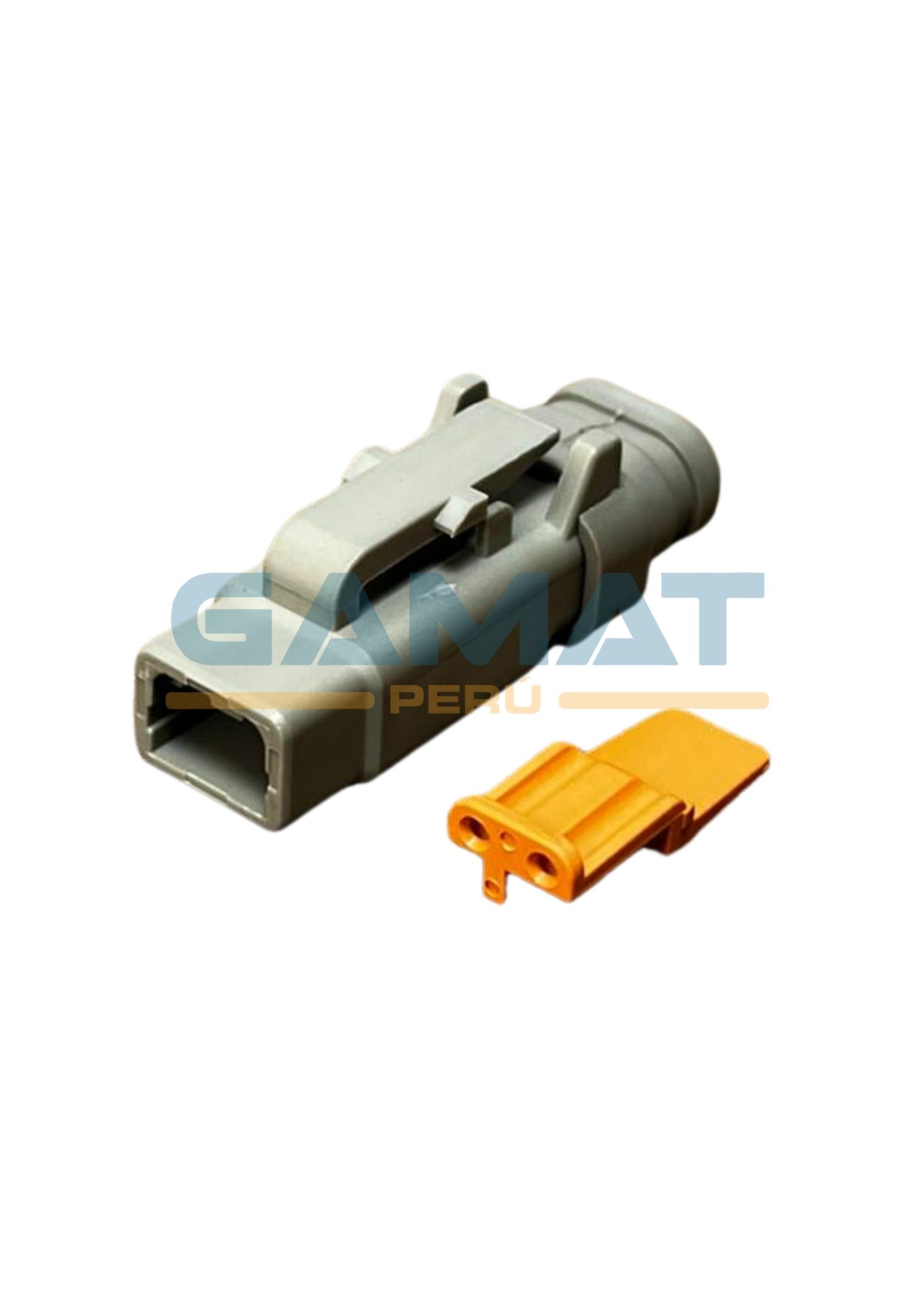 CONECTOR DEUTSCH DTM-M 2 VIAS GRIS EXT