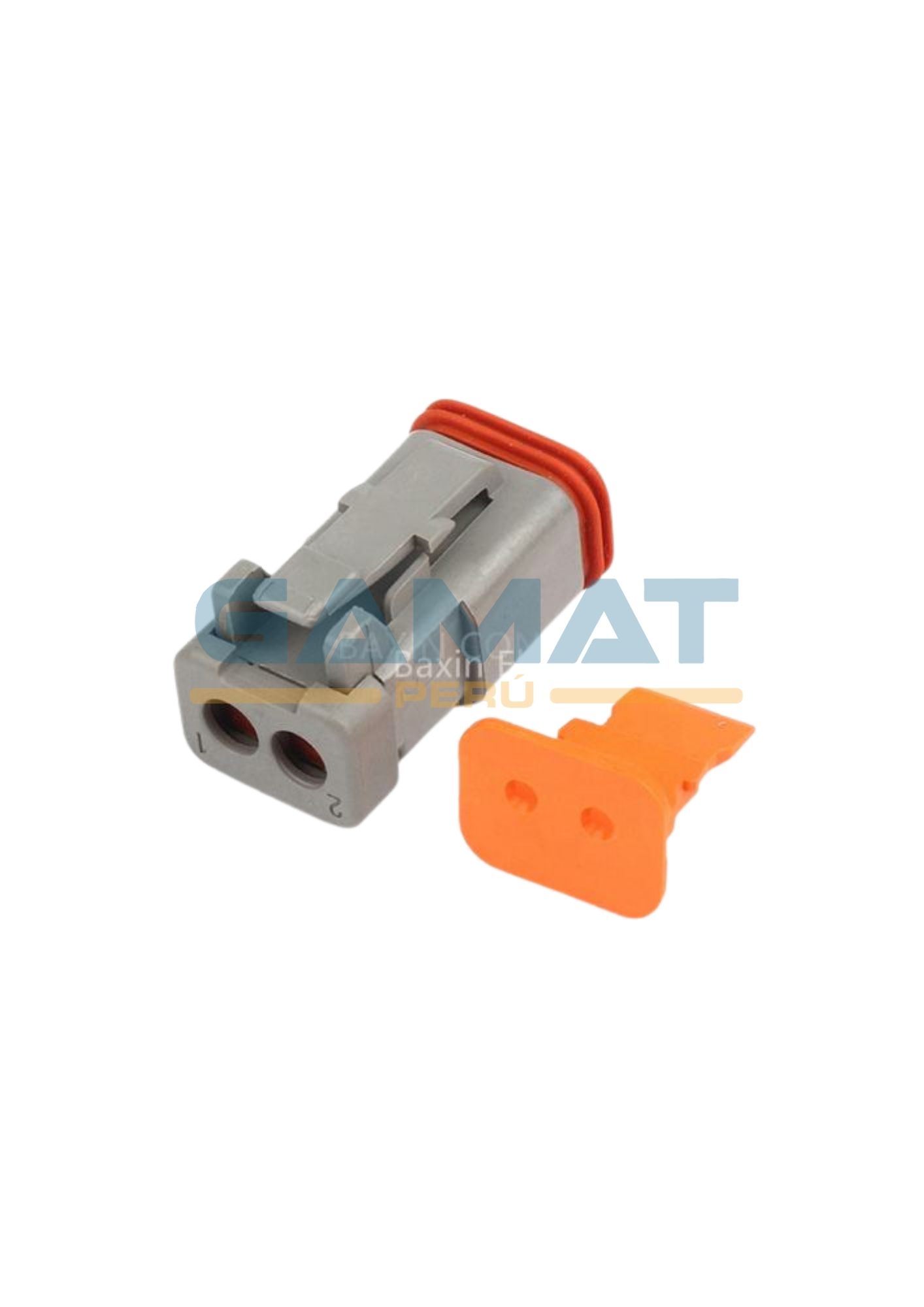 CONECTOR DEUTSCH DT-M 2 VIAS GRIS