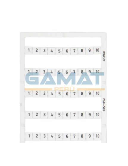 TARJETA DE MARCAJE MINI-WMB (1 AL 10) - WAGO