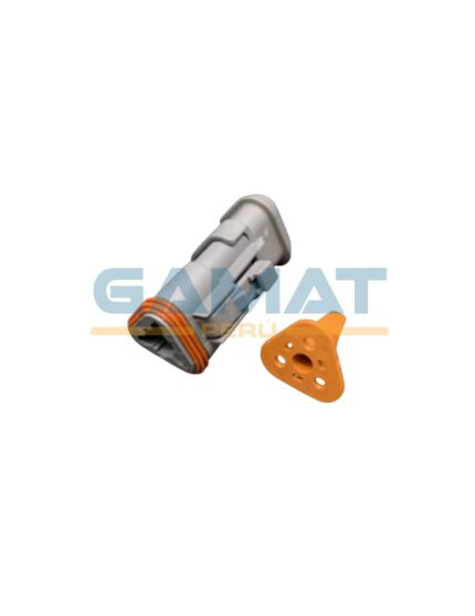 CONECTOR GD DT-M 3 VIAS GRIS EXT