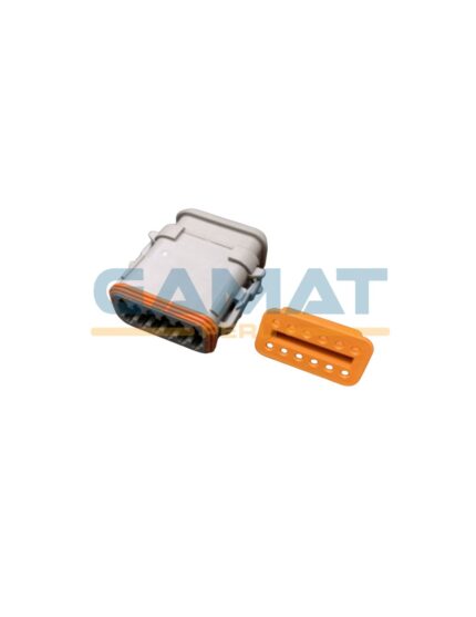 CONECTOR GD DT-M 12 VIAS GRIS EXT