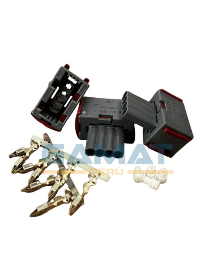 KIT CONECTOR AMP PVG 4 VIAS - SOCKET - Imagen 1