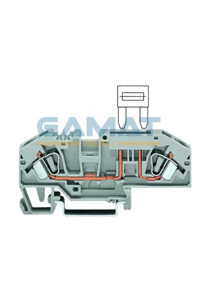 BORNERA A PRESIÓN PORTAFUSIBLE  P/CABLE 6mm²